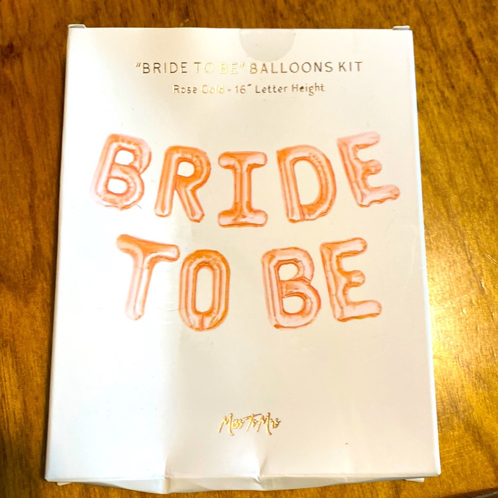 Bride to Be ballon kit